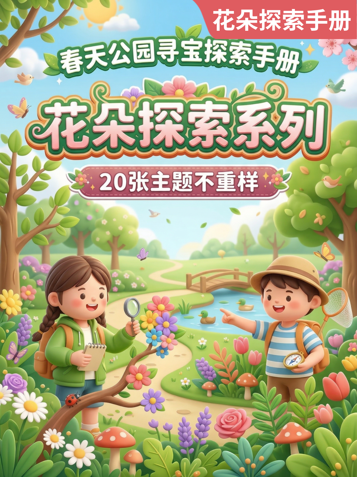 春天公园寻宝·花朵探索系列封面