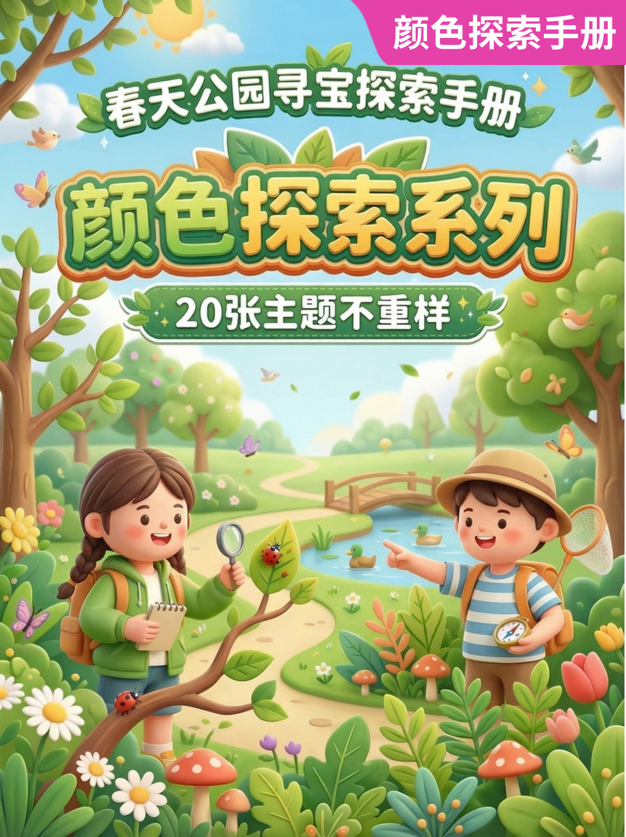 春天公园寻宝·颜色探索系列封面
