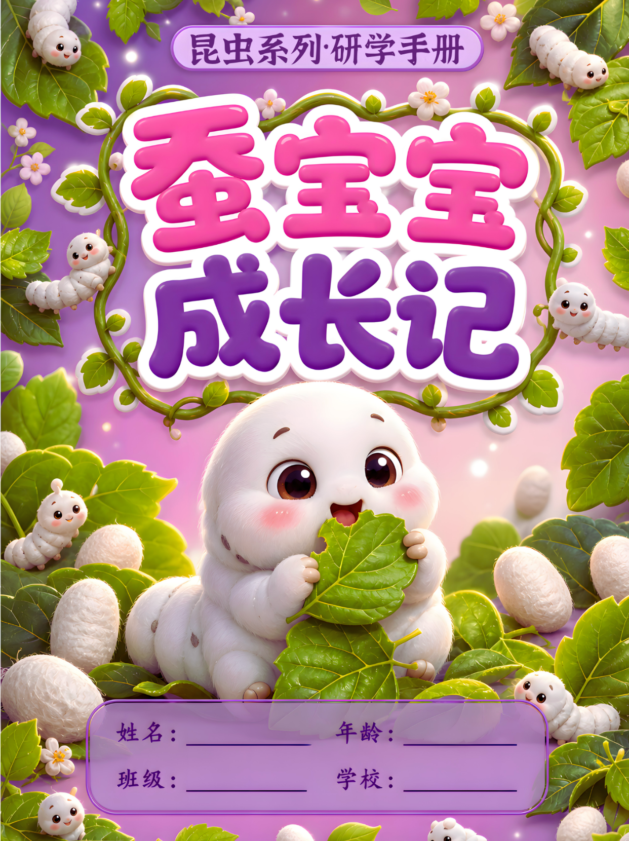 蚕宝宝成长记手册封面
