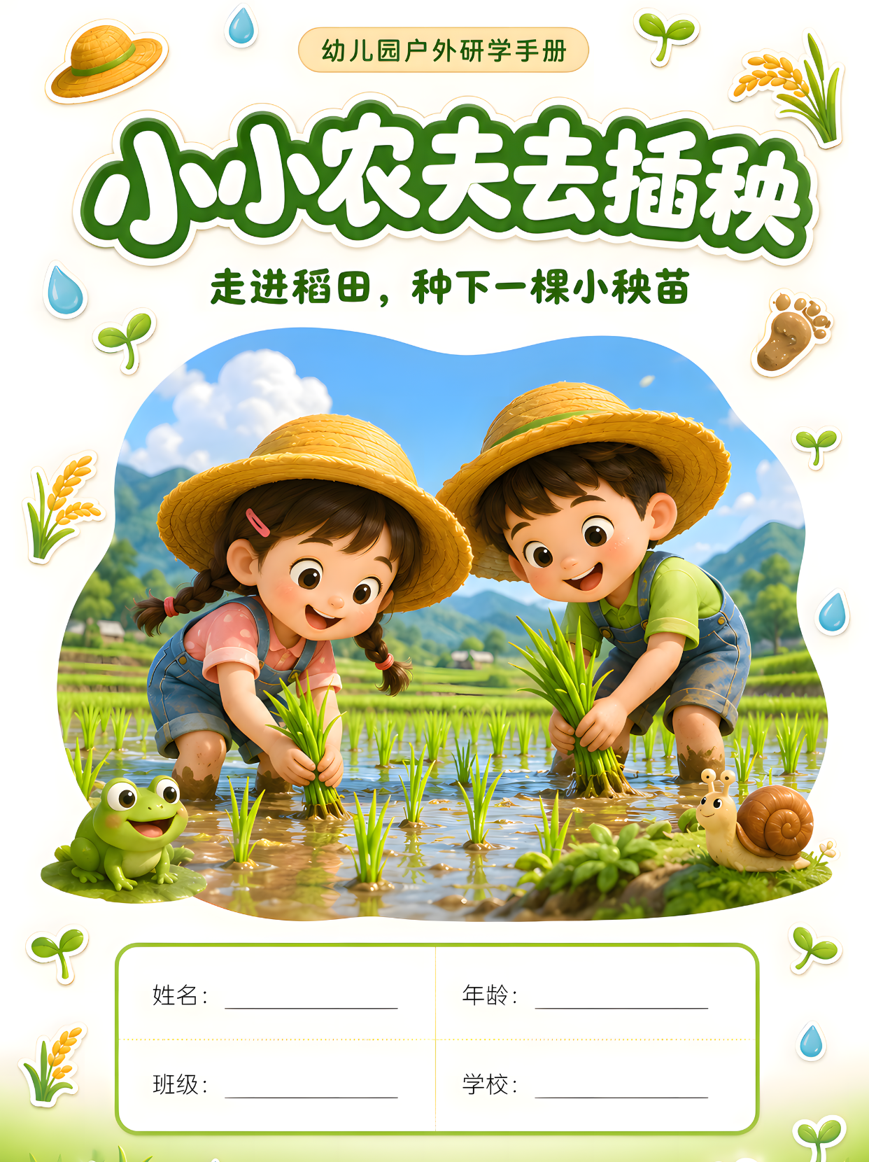 小小农夫去插秧封面