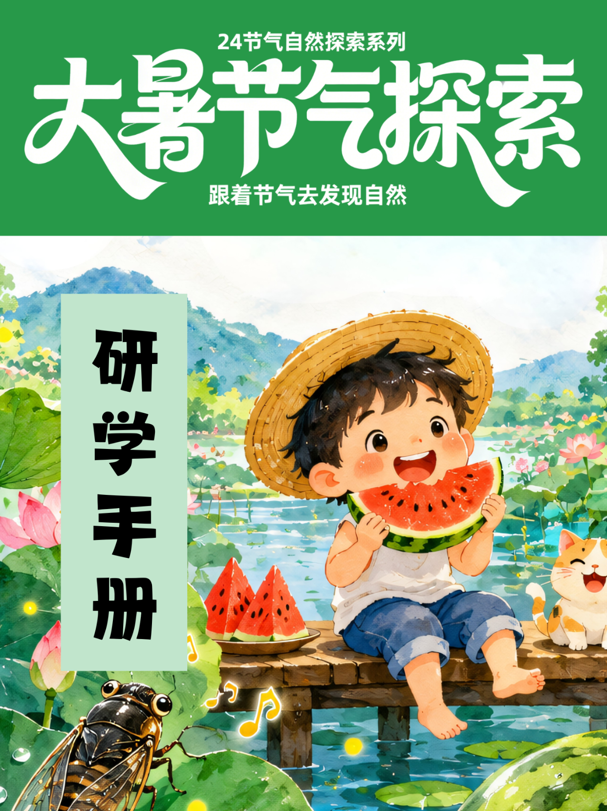 大暑节气研学手册封面
