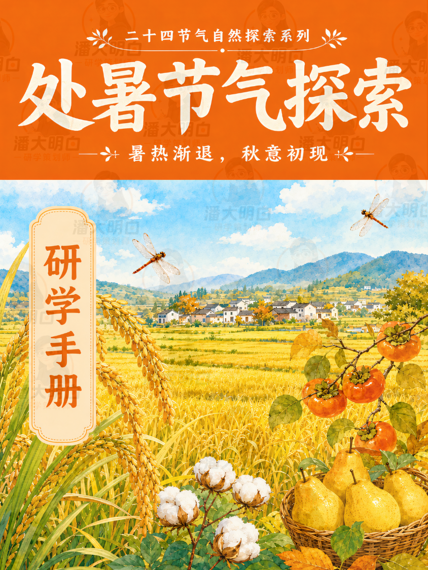处暑节气研学手册封面