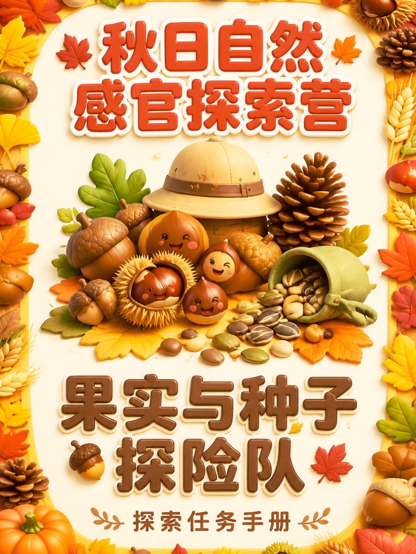 秋季果实与种子探险队任务卡封面
