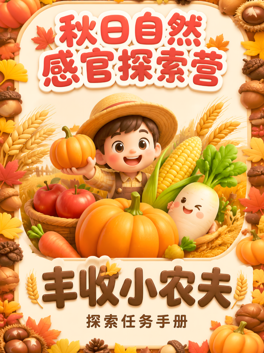 秋季丰收小农夫任务卡封面