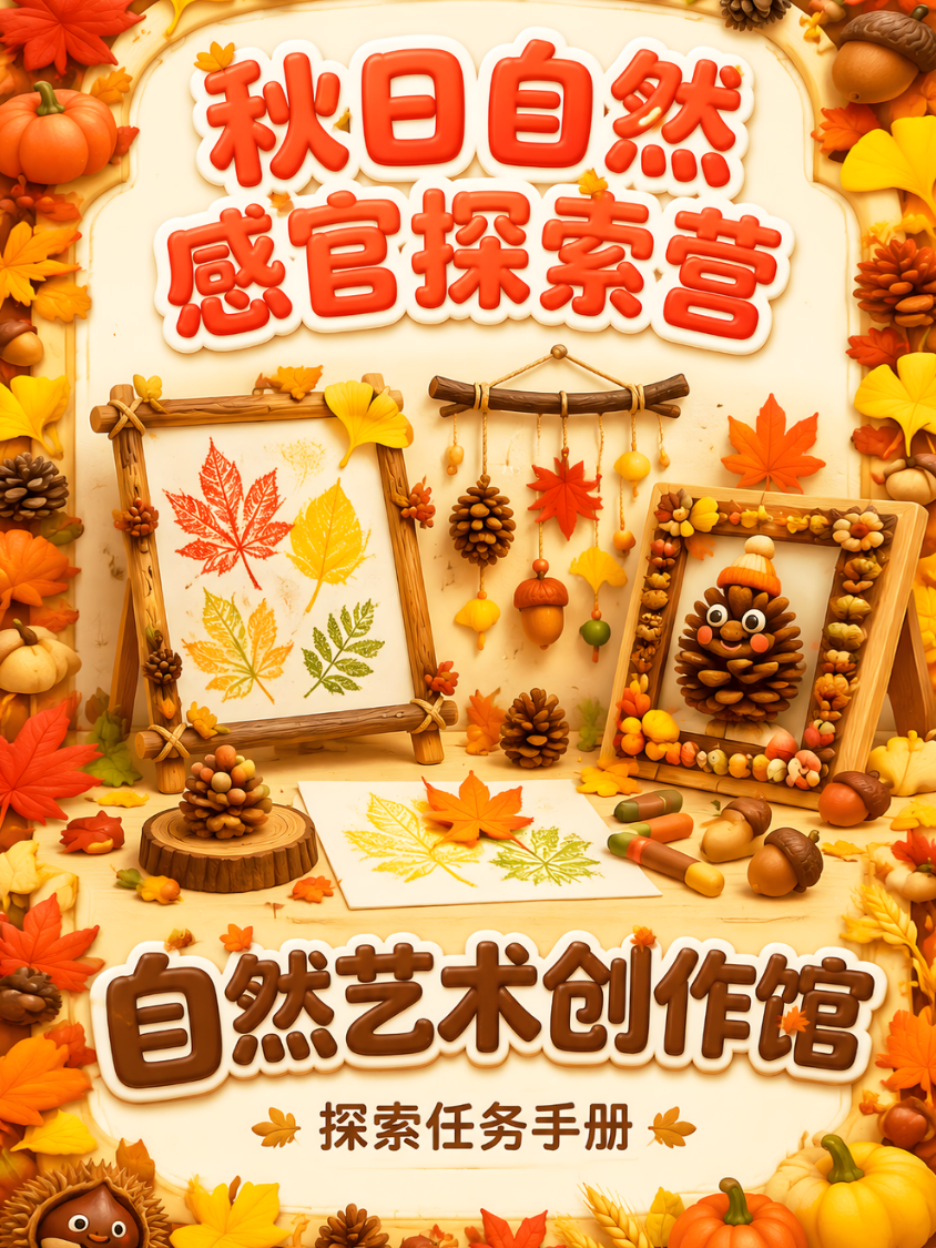 秋季自然艺术创作馆任务卡封面