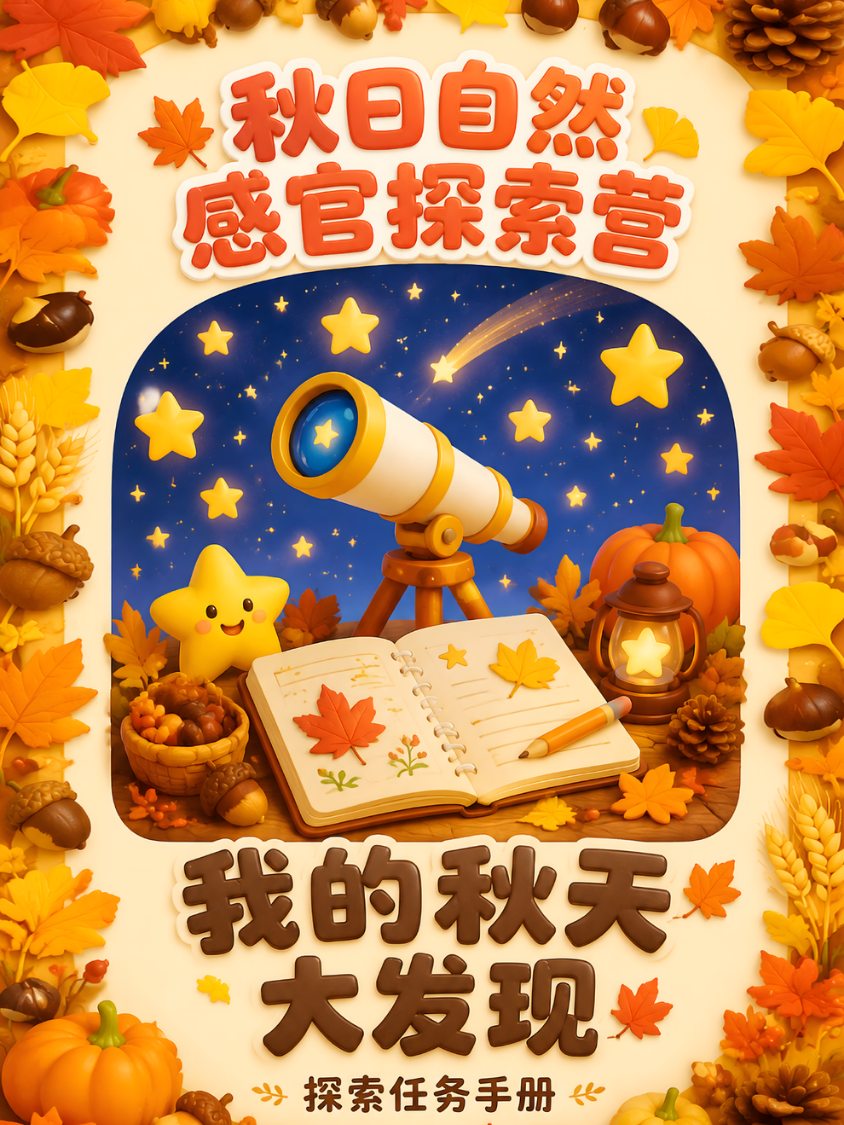 我的秋天大发现任务卡封面
