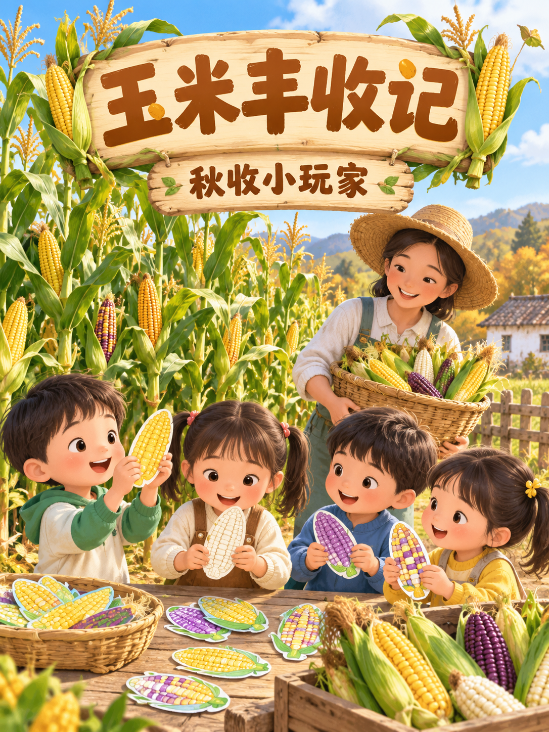玉米丰收记任务卡封面