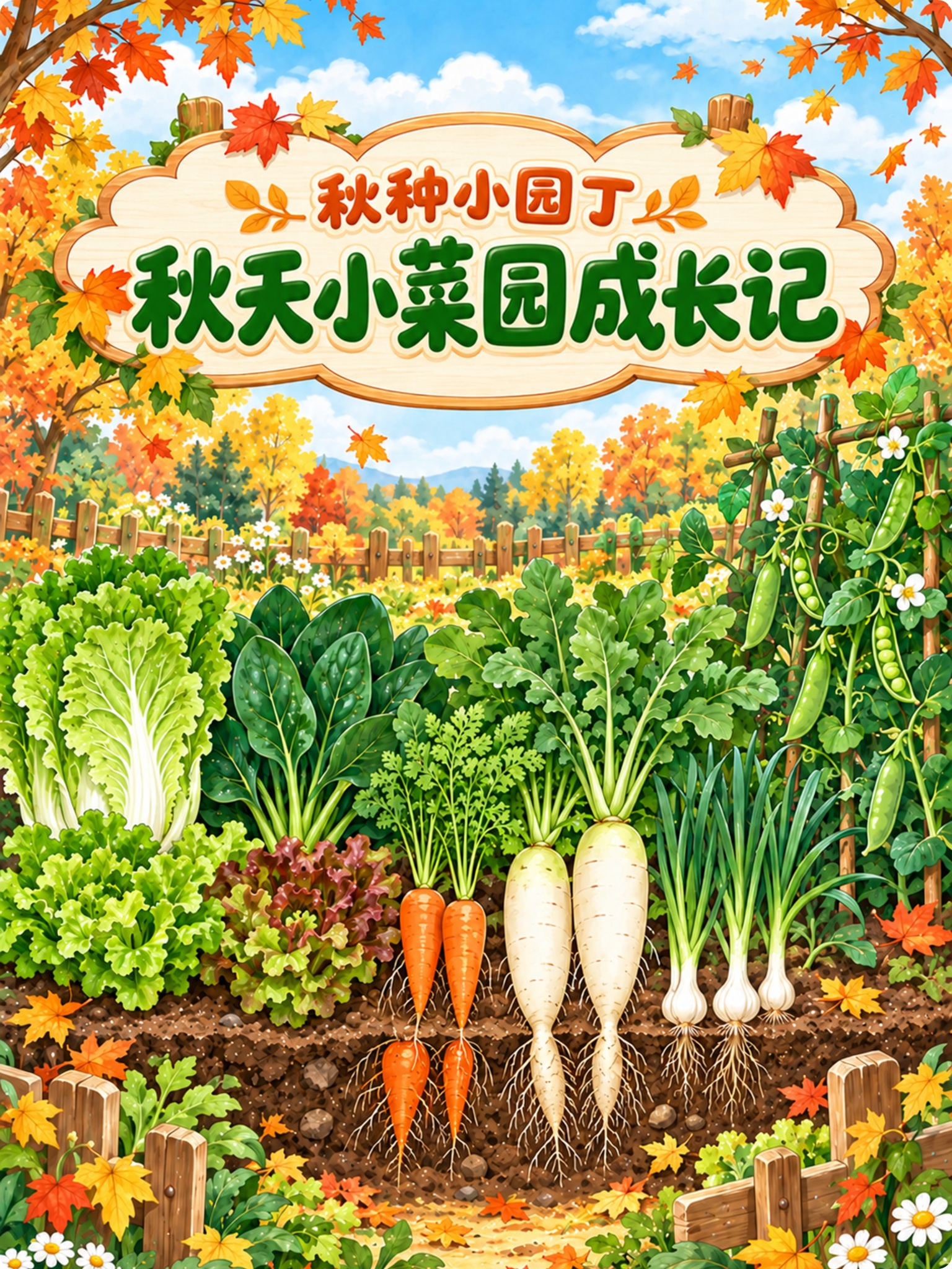秋天小菜园任务卡封面